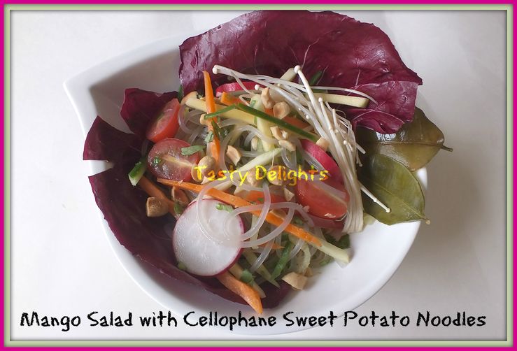 Green Mango Salad with Sweet Potato Noodles