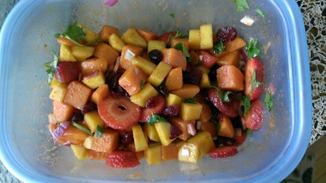 Summer sweet potato salad