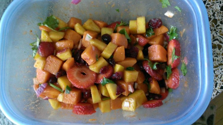Summer sweet potato salad