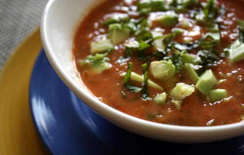 Raw Tomato Basil Soup