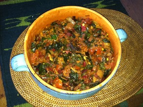 Indian Spiced Swiss Chard