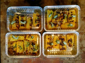 Grilled Corn with Basil Butter