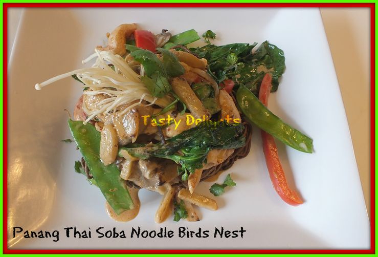 Thai Panang Soba Noodle Birds Nest