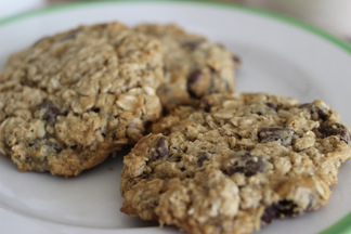 Coconut Mocha Oat Cookies