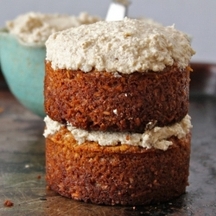 Maple Coconut Mini Cakes w/  Maple Coconut Walnut Cream Frosting