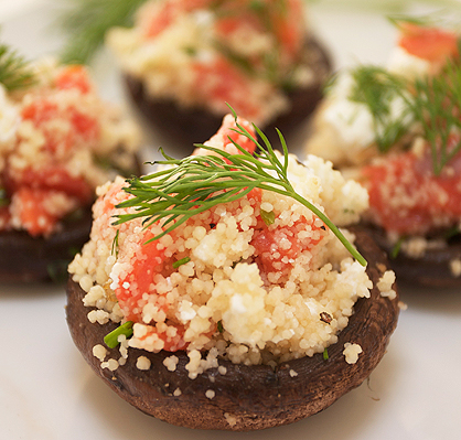 Smoked Salmon Couscous {with Feta and Dill}