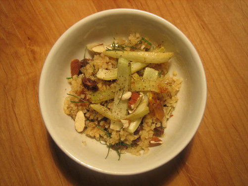 Couscous with Roasted Fennel and Toasted Almonds