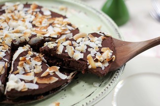 Chocolate Coconut Truffle Tart