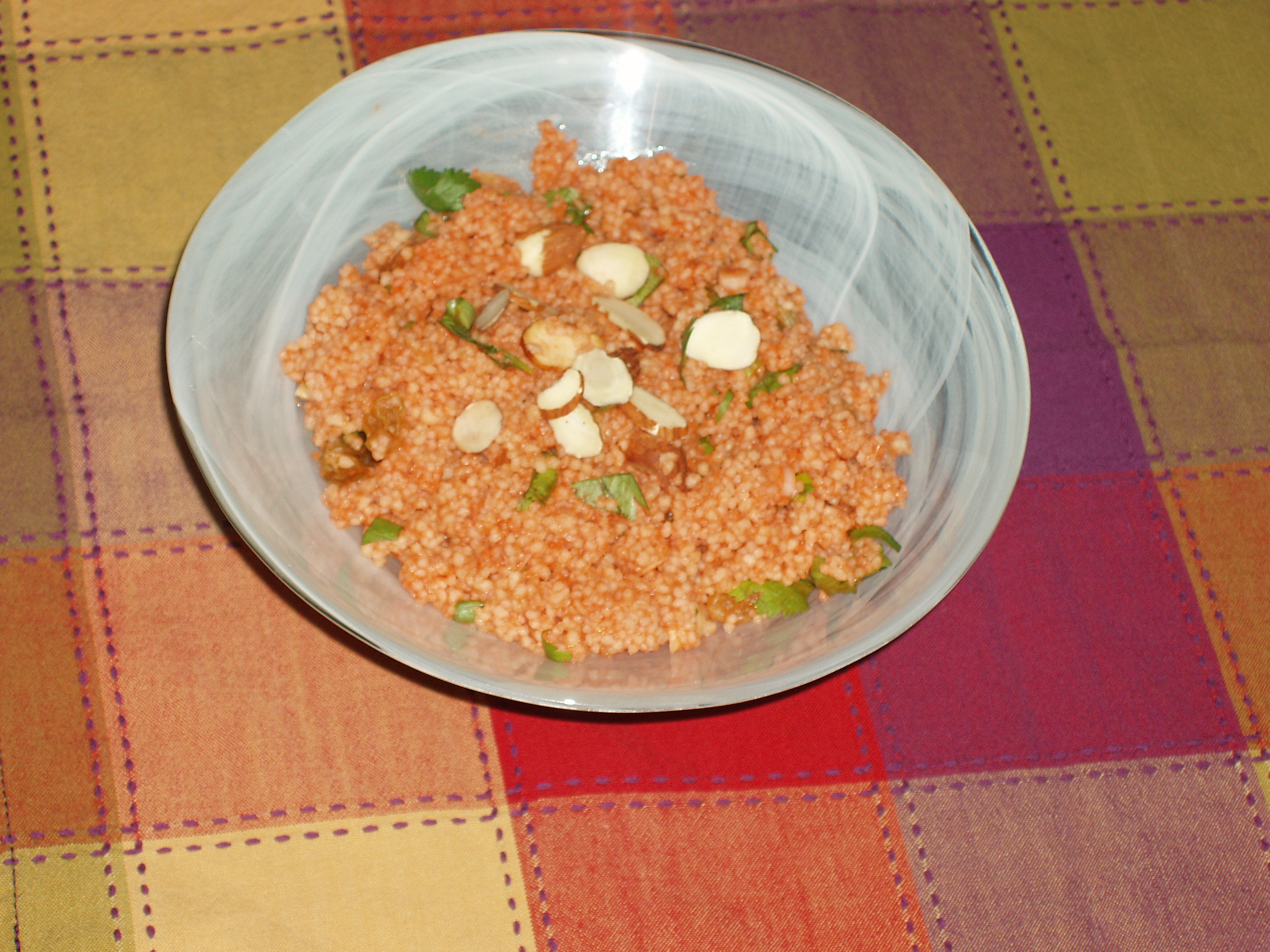 sweet and savory carrot couscous
