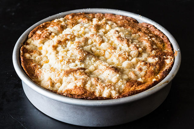 Cory Schreiber & Julie Richardson's Rhubarb Buckle with Ginger Crumb