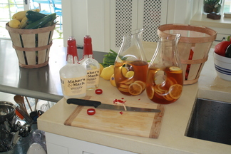 Watermelon and Bourbon Cocktail