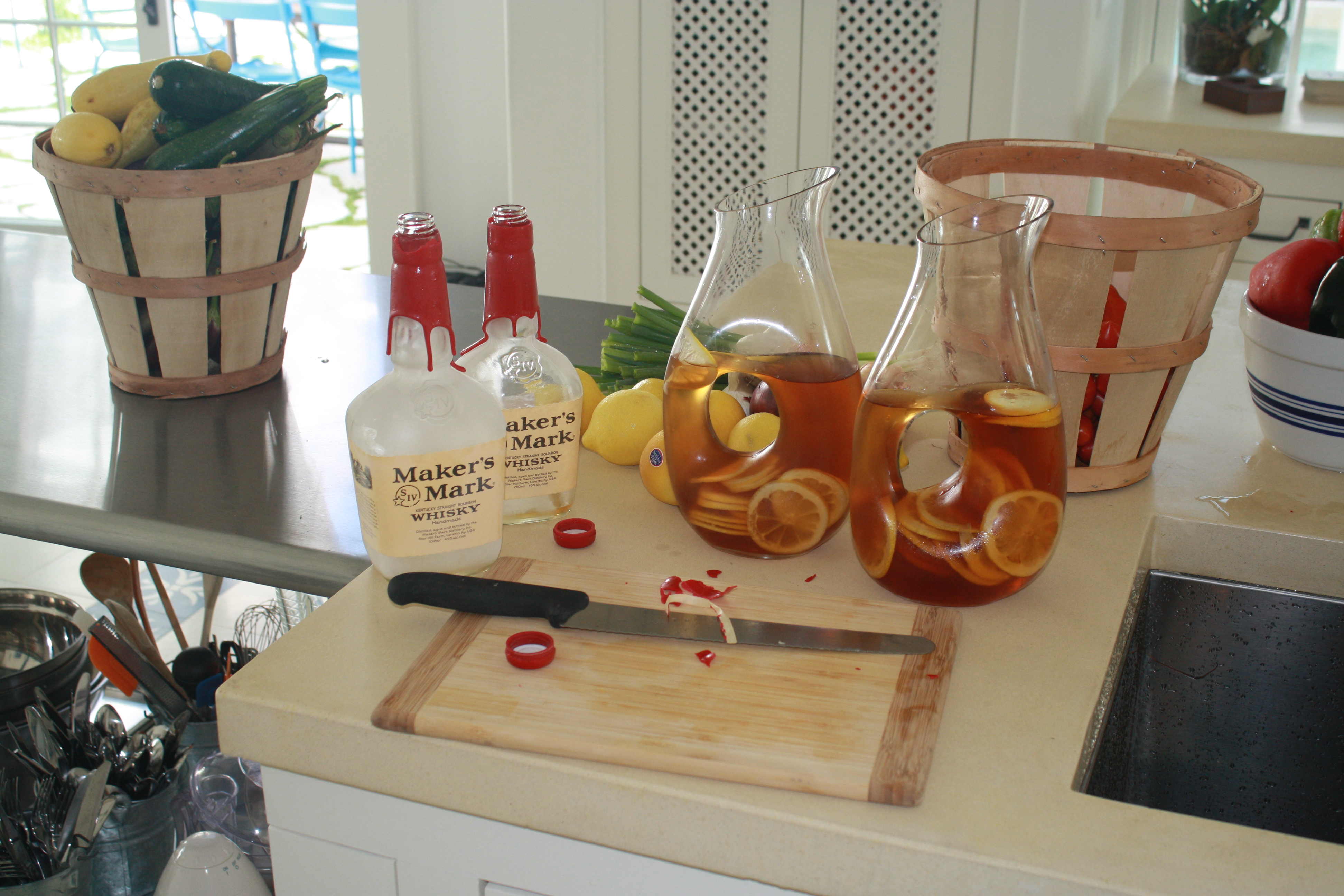 Watermelon and Bourbon Cocktail