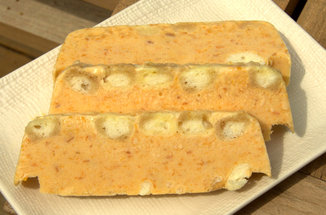 Caramelized Apricot Ice Cream Cake