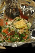 Splendid and Simple Salmon Vegetable Couscous
