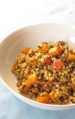 Fregola Sarda with Caramelized Squash and Charmoula