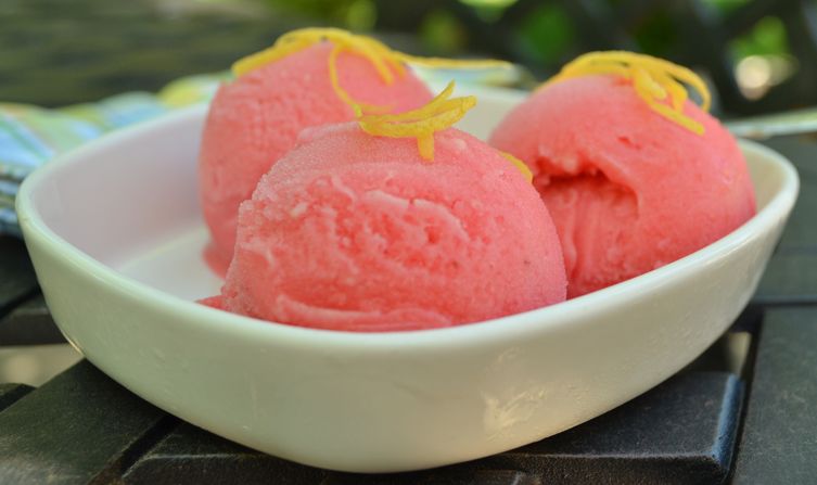 Raspberry Lemonade Sorbet