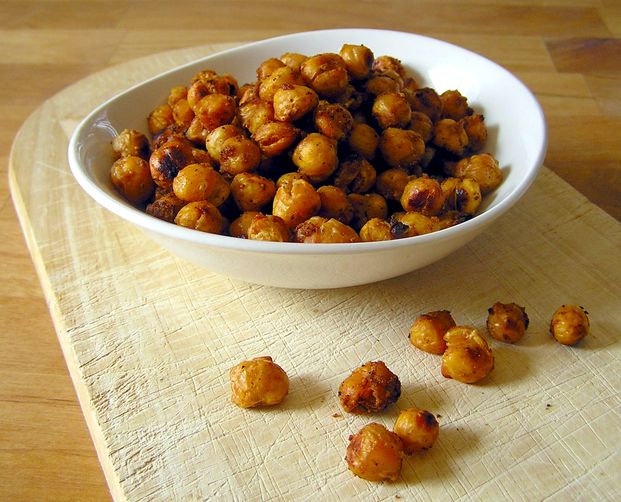 Toasty Roasted Chickpeas, Cajun Style