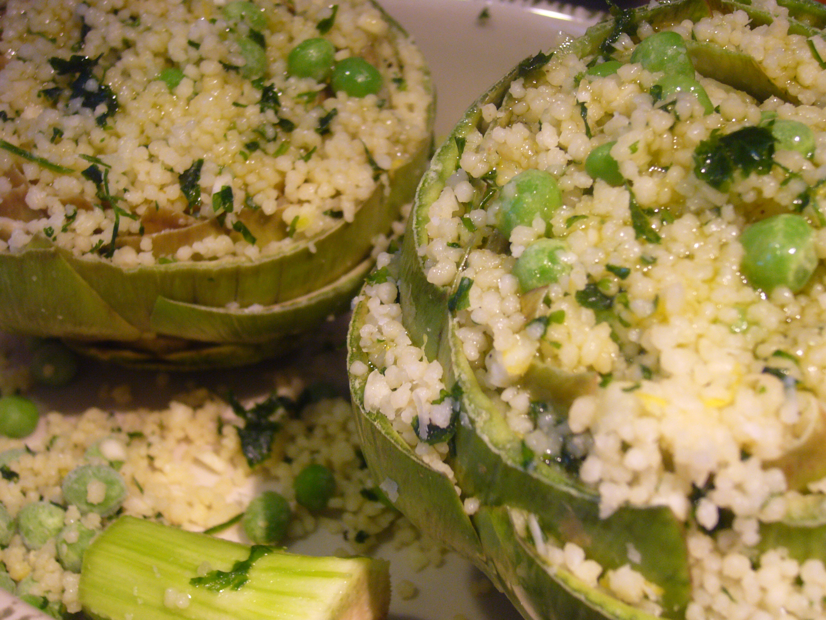 Couscous-stuffed Artichokes
