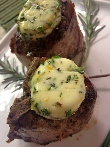Meyer Lemon Herb Butter for Lamb