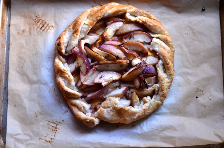 White Peach and Lemon Thyme Galette