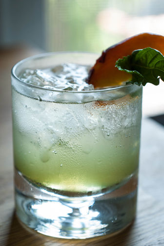 Summery Stone-Fruit Basil and Mint Fizz