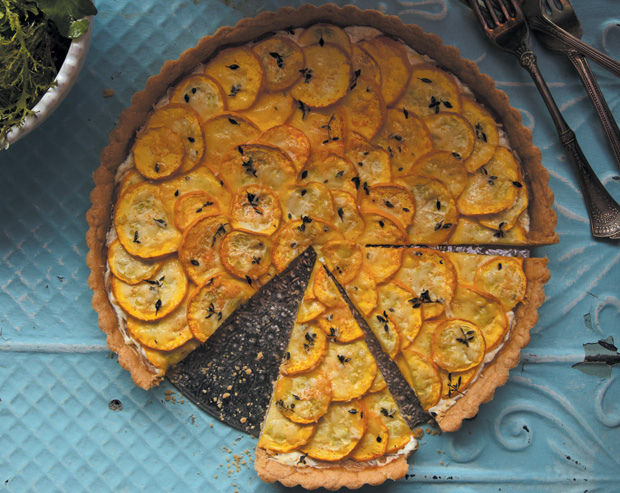 Summer Squash, Ricotta & Lemon Thyme Tart