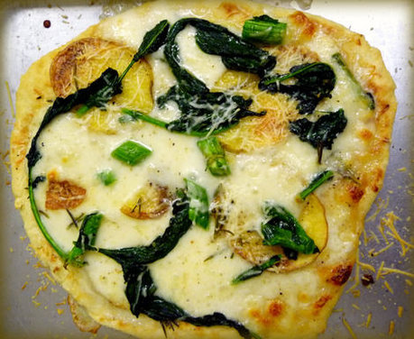 Broccoli Rabe, Potato and Rosemary Pizza
