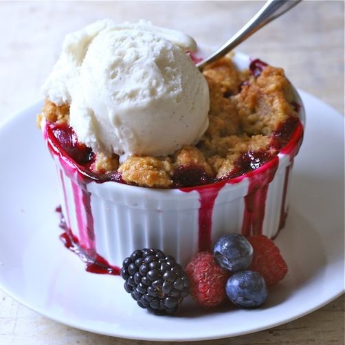 Triple Berry Crumbles
