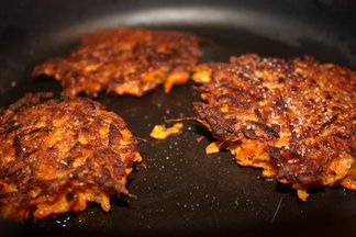 Triple Ginger Carrot Latkes