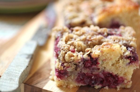 Blackberry Cornbread Buckle
