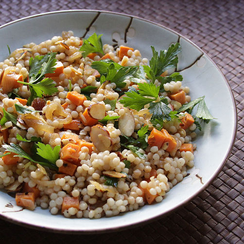 Pickled Sweet Potato Couscous Salad