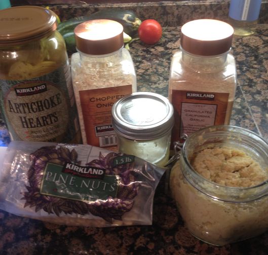 Homemade Lemon Garlic Artichoke pesto