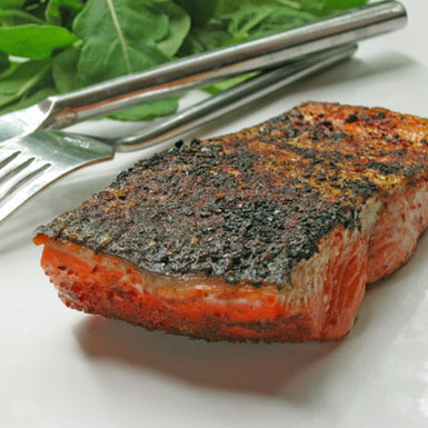 Seared Salmon with Cinnamon and Chili Powder