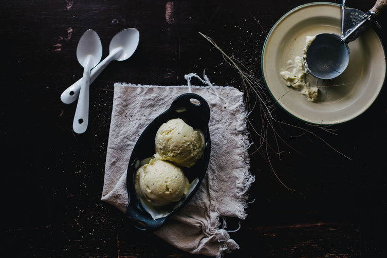 Sweet Corn and Black Pepper Ice Cream
