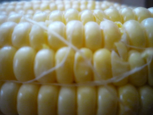 Spicy Roasted Corn Soup for One 