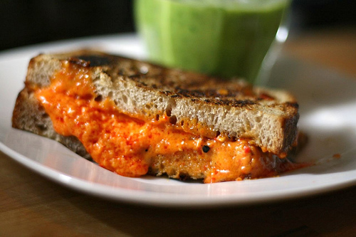 Grilled Pepper Cheese Sandwiches