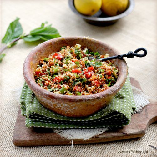 Quinoa and Carrot Tabbouleh Salad