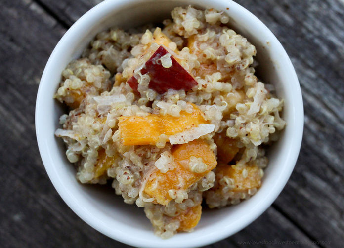 Nutty Tropical Breakfast Quinoa