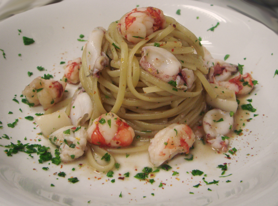 Prawn Fettucine - Fettucine aux Crevettes