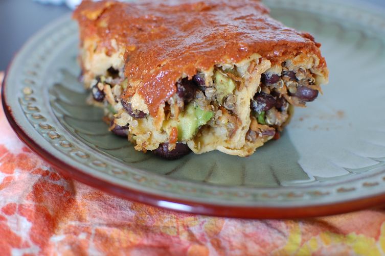Black Bean and Quinoa Enchiladas