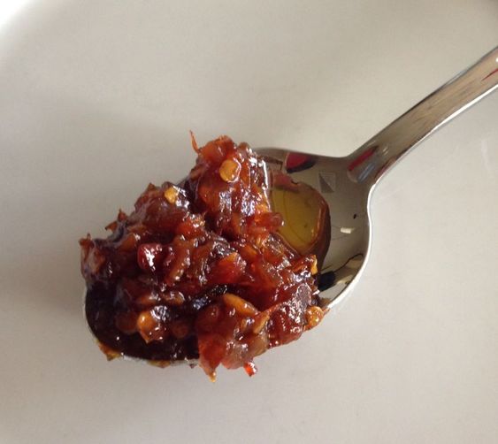 Delightfully hot chili pepper sauce