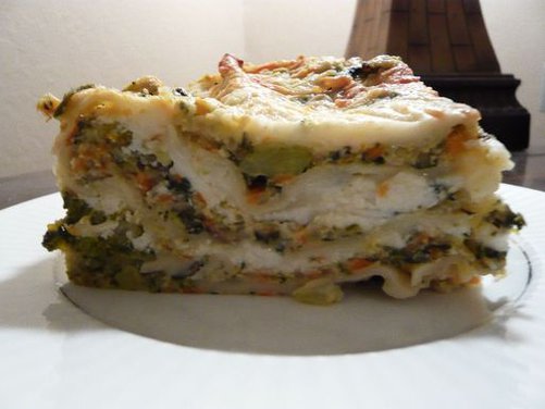 Kitchen Sink Vegetable Lasagna with Spiced Tofu Cream Sauce