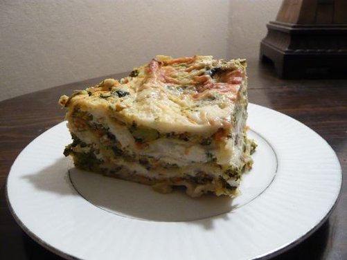 Kitchen Sink Vegetable Lasagna with Spiced Tofu Cream Sauce
