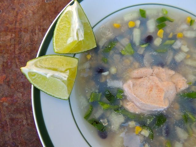 Speedy, Spicy Corn & Black Bean Soup