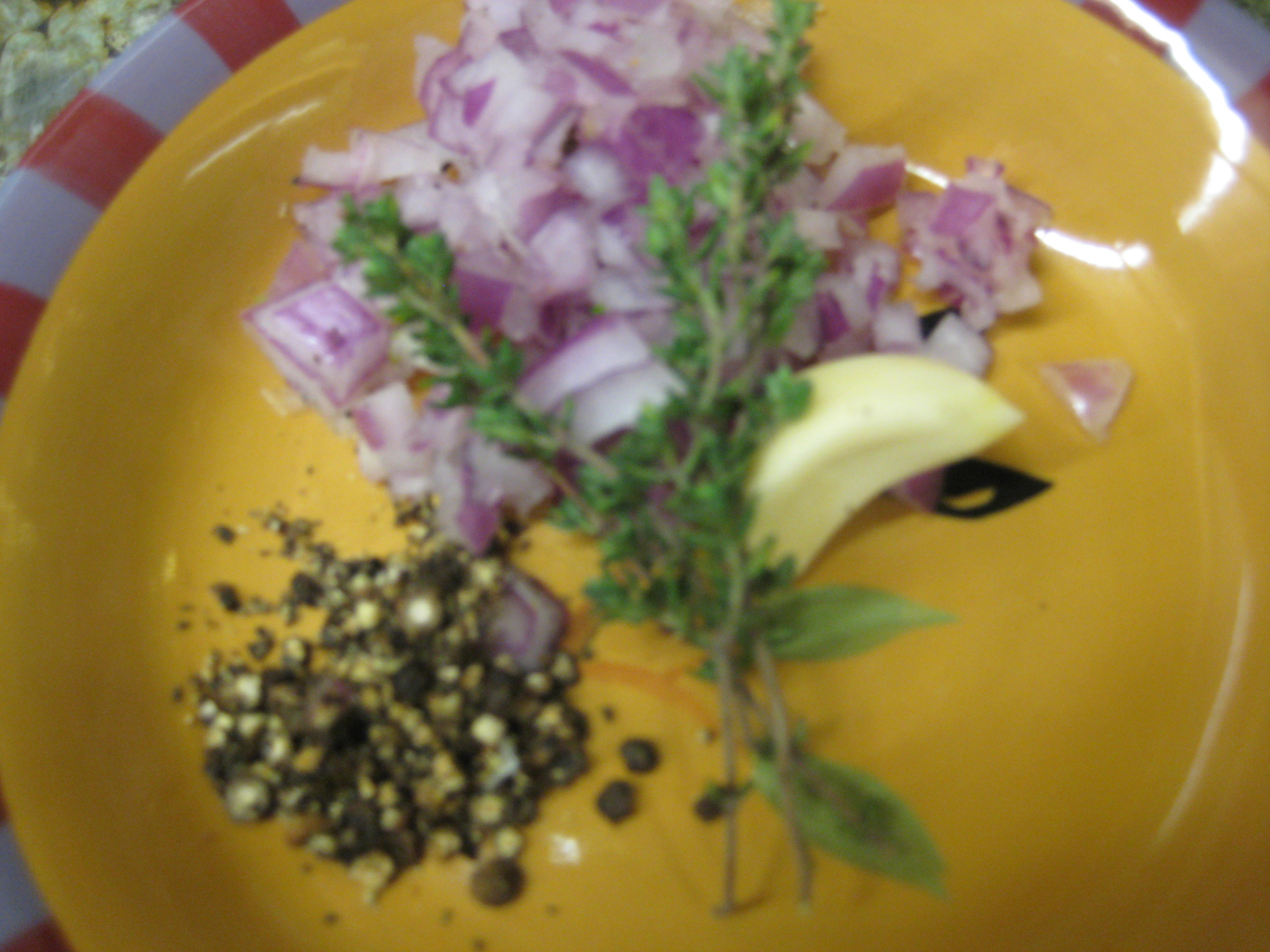 Pan Seared Veal Tongue w/ Thyme Red Wine Reduction recipe on