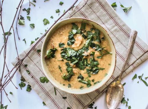 Creamy Chanterelle Mushroom Soup (vegan)