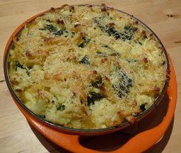 Baked Pasta with Cauliflower and Chard 
