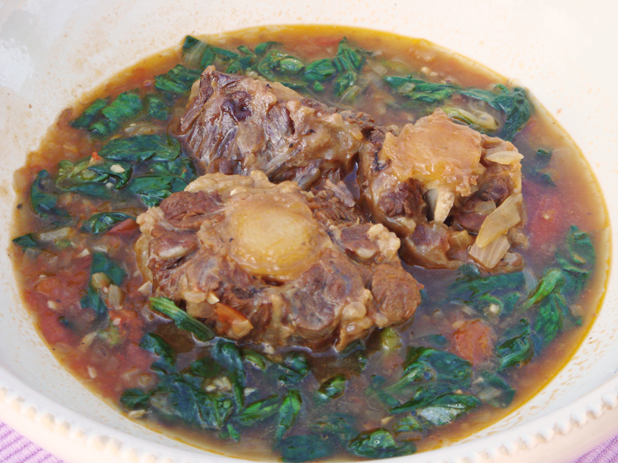 Braised Oxtail with Watercress