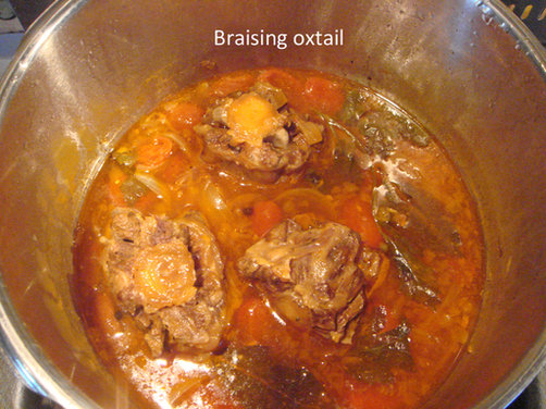 Braised Oxtail with Watercress