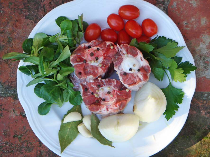 Braised Oxtail with Watercress